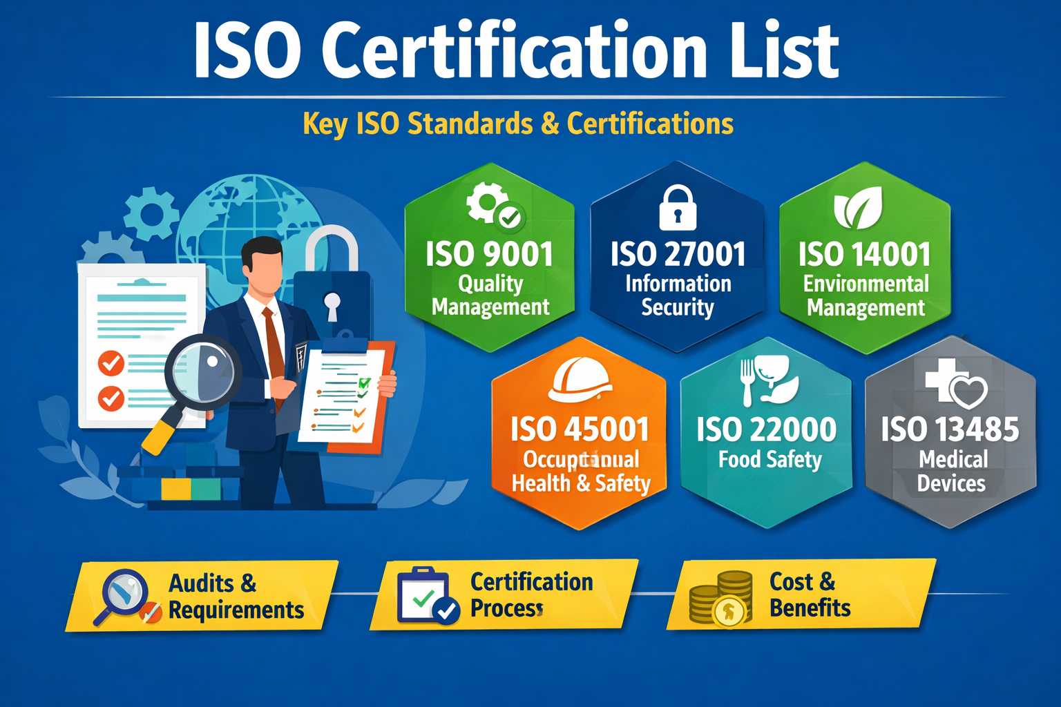 ISO Certification List | ISO Standards Guide | ISO Certification Process